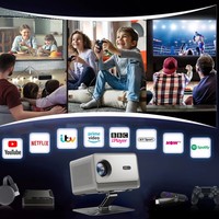 Projecteur Aérien M10 Plus Mini Portable LCD Android TV 3D WiFi 6 MAX 8K Auto Focus Keystone Smart Video