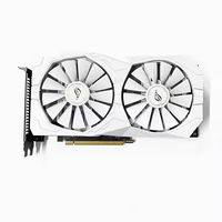 Kartu Grafis VGA RX 580 ROG STRIX RX580 8GB GDDR5 Putih untuk Komputer PC Gaming