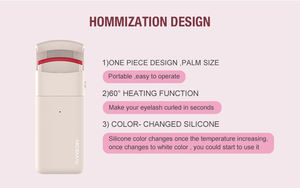 Recourbe-cils chauffant - Chauffage rapide en 5 secondes, rechargeable par USB-C, outil de maquillage portable, cadeau pour femmes - Product Image 3