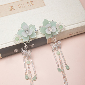 Accesorios para el cabello estilo Hanfu de la antigua China con borlas, tocados estilo Hanfu chino, adornos para el cabello con un encanto etéreo. - Product Image 1