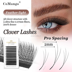 Pestañas 3D Estrechas CoMango en Forma de W, Extensiones de Pestañas, 12 Filas/Bandejas, Volumen Ruso, Pestañas Naturales de Alta Calidad al por Mayor - Product Image 1