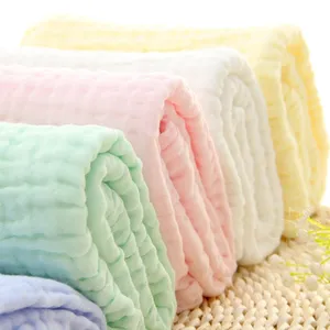 Характеристики ковриков с печатью под заказ, 6-слойное бальное платье Трикотаж бамбуковая детское одеяло из мягкого органического муслиновая пеленка для новорожденных одеяло