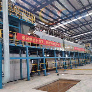 30T 50T fully continuous waste plastic scrap tyre oil distillation pyrolysis plant