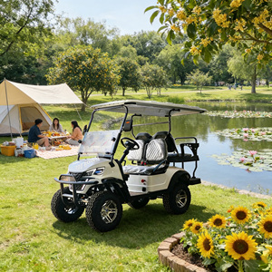 Nouveau modèle 2026 : Chariot de golf électrique 3-4 places avec benne de chargement, véhicule utilitaire 48V à batterie lithium, idéal pour fermes, complexes hôteliers et parcs, certifié CE - Product Image 1