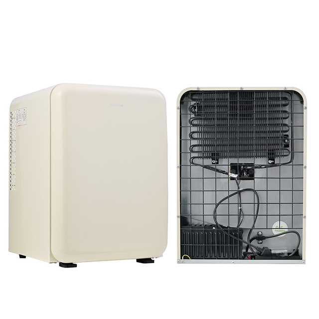 Factory Outlet Portable Mini Retro Furniture Compact Refrigerator Stainless Steel Energy Efficient Low Noise No-Compressor UK
