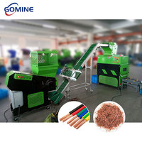 Équipement complet de pré-déchiquetage efficace, de transport, de séparation magnétique, de granulation et de récupération de fils de cuivre par table à air
