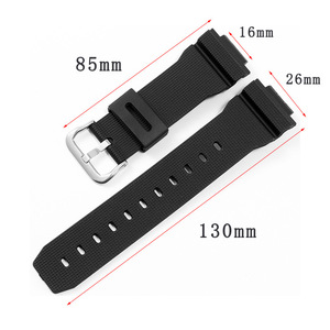 Bracelet de montre en Silicone pour hommes, 16mm, pour <span class=keywords><strong>Casio</strong></span> DW6900 DW5600 <span class=keywords><strong>GM2100</strong></span> GA2100, Bracelet de sport étanche, nouvelle collection - Product Image 3