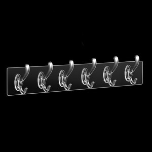 Ganchos Adhesivos Multiusos para Abrigos y Sombreros, Ganchos Transparentes de Cristal para Cocina y Baño, Ganchos Fuertes para Pared - Product Image 5