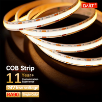 Bande LED COB ultra-claire IP20 très vendue, éclairage vif et net pour bandes LED résidentielles