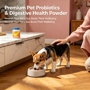 Poudre prébiotique et probiotique 3 en 1 pour animaux de compagnie avec enzymes digestives, complément alimentaire pour la santé intestinale des chats et des chiens - Product Image 5
