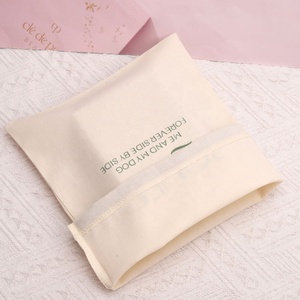 10*15cm Cotton Linen Drawstring Bags Custom Logo Size Environmental Cotton Canvas Fabric Packing Dust Pouch - Product Image 5