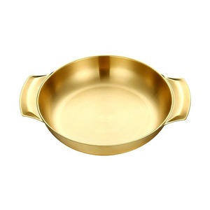 Stainless Steel Double Handle Hot Pot Plate Food Grade For Cooking Snacks Desserts Pasta - Product Image 3