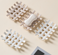 Artisanat en céramique tissé minimaliste moderne, porte-savon à filtre à eau, ornements en céramique, décorations douces pour la maison haut de gamme en gros