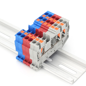 Pt 2.5tw Din-Rail mùa xuân nạp khối thiết bị đầu cuối 1 trong 2 ra Push-in công cụ-ít - Product Image 5