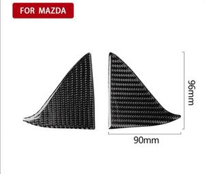 フロントインサイドドア13-18 Mazda3Axela装飾トリム用トライアングルカーボンファイバーステッカーインテリアアクセサリー - Product Image 3