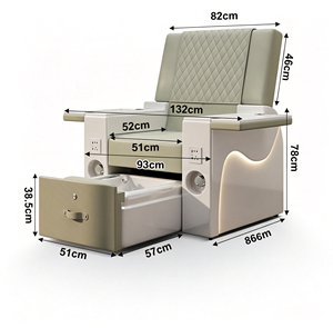 Fauteuil de pédicure de luxe RONJIA avec fonction massage, fauteuil de pédicure spa avec massage des pieds - Product Image 3