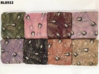 Tissu en dentelle perlée couleur oignon d'Arménie avec paillettes haut de gamme et broderies pour robes de mariée élégantes