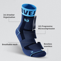 GOLOVEJOY DWZ15 Vente en Gros Chaussettes Longues de Football, Chaussettes de Compression de Soccer, Chaussettes Longues de Course, Chaussettes de Sport Antidérapantes pour Hommes
