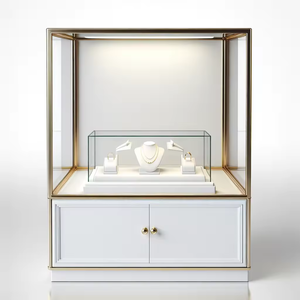 Nuevo escaparate de exhibición de joyería de diseño simple hecho a medida para exhibición de joyería de gama alta - Product Image 1