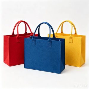 Wholesale Customized LOGO Felt Tote <b>Bag</b> Large Capacity Felt Handbag Holiday Souvenir Cloth <b>Bag</b> <b>Gift</b> Event - Product Image 2