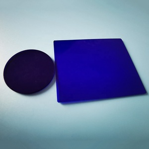 Verre optique Haute VISIBILITÉ Transmission Bleu Foncé Couleur <span class=keywords><strong>QB29</strong></span> QB4 Filtre en Verre De Couleur - Product Image 2