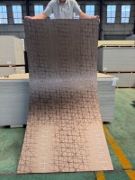 Panneaux muraux décoratifs en placage de bois de bambou carbonisé, vente en gros d'usine