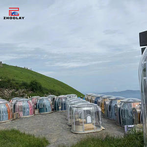 Ciel étoilé Scenic Area Mountain Top Camping Nuit chez l'habitant Tente d'hôtel Maison à bulles <span class=keywords><strong>transparente</strong></span> Chambre en verre extérieure - Product Image 3