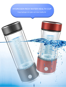 OEM Portable 380ML <span class=keywords><strong>Rechargeable</strong></span> Riche En Hydrogène <span class=keywords><strong>Bouteille</strong></span> D'eau Alcaline 3 Minutes Ioniseur SPE PEM En Alliage De Zinc Fond Verre Matériel - Product Image 3