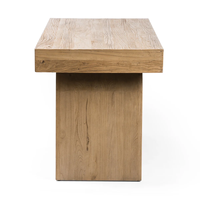 Bureau d'ordinateur contemporain en bois massif, style antique, pour réception, bureau ou espace de travail à domicile, personnalisable