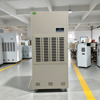 Déshumidificateur industriel commercial 240L/D, machine de déshumidification d'air à haute capacité, sur pied, pour entrepôt, sous-sol