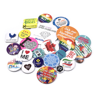 Badge personnalisé en métal vierge 58mm, boutons ronds, boutons personnalisés, boutons imprimés