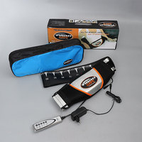 Cinturón de masaje eléctrico vibrador y calentado para espalda y cintura, cinturón abdominal adelgazante para quemar grasa del vientre