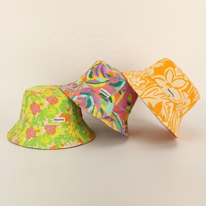 Wholesale Custom Logo All Over Printing <strong>Bucket</strong> <strong>Hat</strong>,Double-sided Summer Fisherman Gorras,Women <strong>Reversible</strong> Sun Cap - Product Image 3