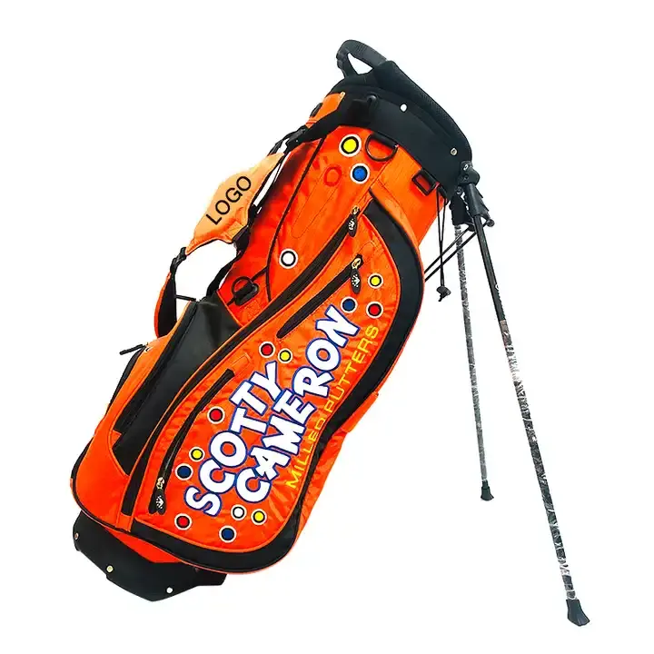 Großhandel Custom 5 Ways Staff BagGolf Sonntags tasche mit Stand Golf Caddy Taschen im Freien Tasche