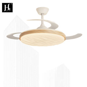 Lámpara de Techo con Ventilador para Dormitorio, Estilo Chino, Retro, Nuevo Estilo Chino, Silencioso, Ultrafino, Fuerte Flujo de Aire, para Comedor - Product Image 4