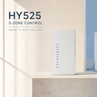 Boîtier de commande central pour câblage de chauffage 5 zones avec thermostat numérique intelligent, pour pompe de chaudière