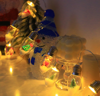 Noël LED Ampoule Lumières Bullet-Style Guirlande Lumineuse Style Mixte Arbre De Noël Guirlande Lumineuse Vacances Lumières Décoratives