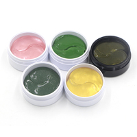 Masque pour les yeux en cristal de collagène en or 24 carats, 60 pièces, élimination des cernes, éclaircissant, patchs pour les yeux, vente en gros