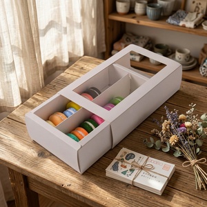 Sunshine Wholesale Exquisite <b>White</b> Clear Macaron Cookie Packaging <b>Box</b> <b>Gift</b> <b>Box</b> - Product Image 6