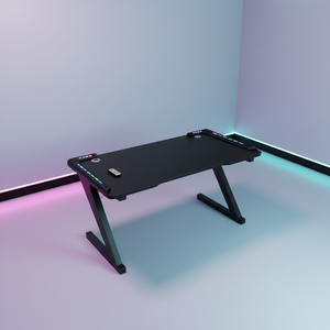 Escritorio de Juego en Forma de <span class=keywords><strong>Z</strong></span> para Hombre, Escritorio de Computadora de 47 Pulgadas, Escritorio de Juego para el Hogar y la Oficina, Mesa de Trabajo que Ahorra Espacio, Perfecta - Product Image 1