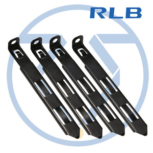 Clips metálicos para faros delanteros Rlb para Ford Mustang 1999-2004, soportes de montaje delanteros de acero, juego de 4 - Product Image 1