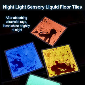 Il nuovo tappetino sensoriale squeeze per stanze sensoriali autistiche alleviano le piastrelle del pavimento liquido sensoriale quadrato con luce notturna - Product Image 6