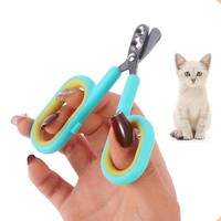 Coupe-ongles et tondeuses pour animaux de compagnie, chats, avec deux trous de coupe, ciseaux de coupe, accessoires de toilettage pour prévenir les saignements