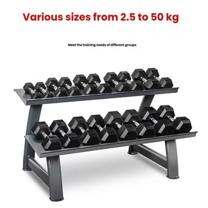 <span class=keywords><strong>Manubri</strong></span> cromati antiscivolo con nucleo in ghisa gommata Bad Company I per fitness completo, aerobica e ginnastica, 40 <span class=keywords><strong>kg</strong></span> (<span class=keywords><strong>2</strong></span> pezzi) - Product Image 2