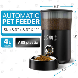 Distributeur automatique de nourriture pour chien intelligent connecté à distance avec caméra, contrôle par application Wifi, écologique, étanche IPX6, 4L - Product Image 3