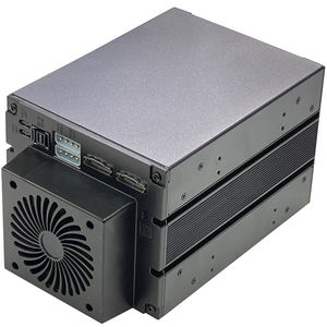 4-Bay U.2 NVMe SAS SATA SFF8654 SFF8643 HDD Módulo Chassis com disco rígido Hot-Swap Backplane 3*5.25 "Optical Drive Slots Gaiola - Product Image 2