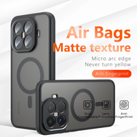 Coque Ultra-Fine pour Xiaomi 15T Pro / 15T avec Cadre Souple en TPU, Dos Mat Transparent en PC et Protection Antichoc