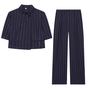 PB&ZA Donna 2026 Estate Autunno Nuovi <span class=keywords><strong>Pantaloni</strong></span> Larghi Chic alla Moda Vintage <span class=keywords><strong>a</strong></span> Vita Alta in <span class=keywords><strong>Lino</strong></span> <span class=keywords><strong>a</strong></span> <span class=keywords><strong>Righe</strong></span> Dritti Femminili Mujer - Product Image 6