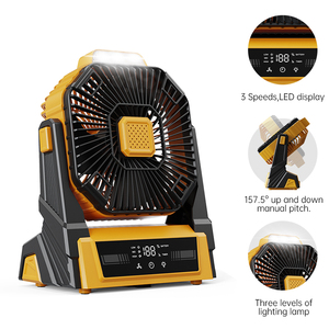 NUEVO al aire libre mini abanicos recargables portatil ventilador de mesa carpa camping ventilador de techo con luz LED - Product Image 4