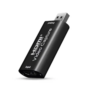 Mini 4K USB 2.0 Video Capture USB macho para HDMI Female Card Dongle Video Recorder Grabber para OBS Capturando Jogo Live Streaming